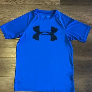 Under Armour Royal Blue Short Sleeve Logo performance Tee